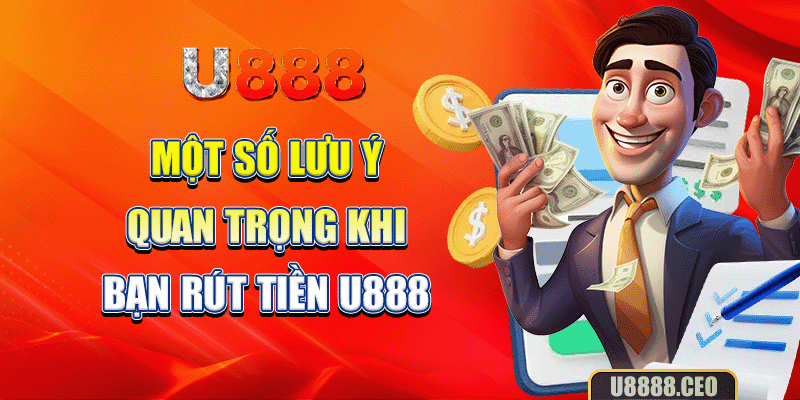 Một số lưu ý quan trọng khi bạn rút tiền U888