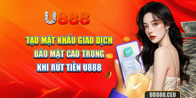 Tạo mật khẩu giao dịch bảo mật cao trong khi rút tiền U888