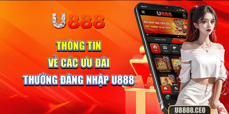 Thông tin về các ưu đãi thưởng đăng nhập U888